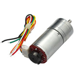 Maxbell Reducer Gear Motor With Magnetic Coded Disc Encoder Tachomotor DC24V 190RMP