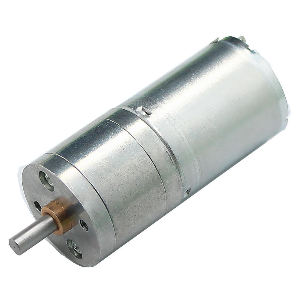 Maxbell Silver JGA25-370 Miniature DC Gear-Box Reducer Electric Motor 12V 130RPM