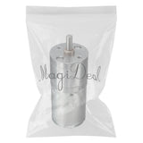 Maxbell Silver JGA25-370 Miniature DC Gear-Box Reducer Electric Motor 12V 280RPM