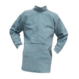 Maxbell Welding Long Coat Apron Protective Clothing Apparel for Welder 85cm  Blue