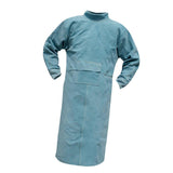 Maxbell Welding Long Coat Apron Protective Clothing Apparel for Welder 110cm  Blue