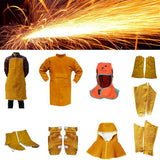 Maxbell Welding Long Coat Apron Protective Clothing Apparel for Welder 85cm  Orange