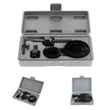 Maxbell Hole Saw Cutting Drill Bit Kit Wood Carbon Steel Circular Cutter Set 11pcs