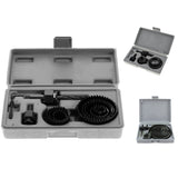 Maxbell Hole Saw Cutting Drill Bit Kit Wood Carbon Steel Circular Cutter Set 11pcs