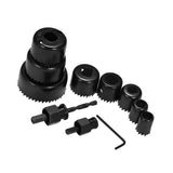 Maxbell Hole Saw Cutting Drill Bit Kit Wood Carbon Steel Circular Cutter Set 11pcs