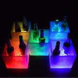 Maxbell 3.5L LED Ice Cooler Bucket Party Bar Beer Wine Drinks Box Red