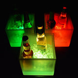 Maxbell 3.5L LED Ice Cooler Bucket Party Bar Beer Wine Drinks Box Blue
