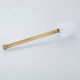 Anqitue Full Copper Toilet Brush/Toilet Brush Shelf /Ceramic Toilet Cup Set