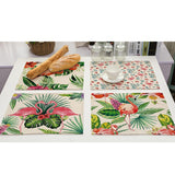 Max Insulation Cotton Linen Pad Western Placemat Kitchen Dining Table Mat 4