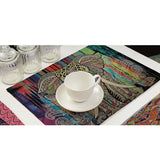 Max Elephant Pattern Insulation Bowl Placemat Dining Pad Western Table Mat #2
