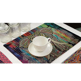 Max Elephant Pattern Insulation Bowl Placemat Dining Pad Western Table Mat #5