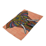 Max Elephant Pattern Insulation Bowl Placemat Dining Pad Western Table Mat #5