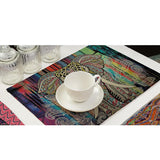 Max Elephant Pattern Insulation Bowl Placemat Dining Pad Western Table Mat #8