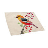 Maxbell Bird Priting Insulation Bowl Plate Placemat Dining Pad Western Table Mats 4