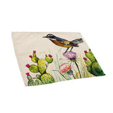 Maxbell Bird Priting Insulation Bowl Plate Placemat Dining Pad Western Table Mats 5