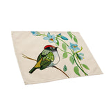 Maxbell Bird Priting Insulation Bowl Plate Placemat Dining Pad Western Table Mats 7