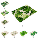 Maxbell Green Leaves Design Insulation Bowl Placemat Dining Pad Western Table Mat #1