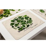 Maxbell Green Leaves Design Insulation Bowl Placemat Dining Pad Western Table Mat #1
