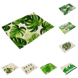 Maxbell Green Leaves Design Insulation Bowl Placemat Dining Pad Western Table Mat #1