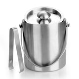 Maxbell Stainless Steel Double Walled Insulated Ice Bucket Wine Cooler with Lid 3L