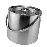 Maxbell Stainless Steel Double Walled Insulated Ice Bucket Wine Cooler with Lid 3L