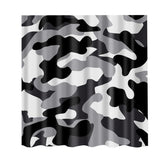 Maxbell Digital Printing Bath Shower Curtain with Several Hooks Camouflage