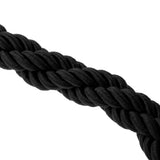 Maxbell 59 Inches Twisted Barrier Rope Queue Crowd Control for Posts Stands Black