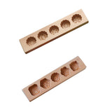 Maxbell  Flower Wooden Handmade Muffin and Mooncake Cups Mould Biscuit Cake Mold #1