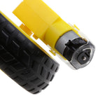 Maxbell 1 Piece DC Gear Motor and Tire Wheel for DC 3V-6V Arduino Smart Car Robot Projects (Yellow) for Smart Car Robot Arduino