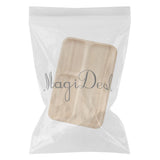 Max Natural Wooden Plate Food Dessert Dinner Serving Dish Wood Tray Divided XXL