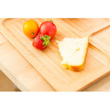 Max Natural Wooden Plate Food Dessert Dinner Serving Dish Wood Tray Divided XXL