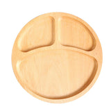 Max Natural Wooden Plate Food Dessert Dinner Serving Dish Wood Tray Divided L