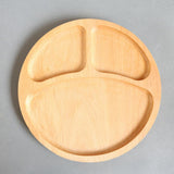 Max Natural Wooden Plate Food Dessert Dinner Serving Dish Wood Tray Divided L