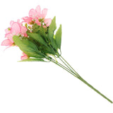1 Bouquet Artificial Mangnolia Silk Flower Wedding Garden Decor Dark Pink