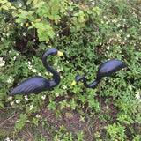 Maxbell Plastic Flamingo Lawn Figurine Garden Grassland Decor Ornament Black #1