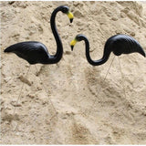 Maxbell Plastic Flamingo Lawn Figurine Garden Grassland Decor Ornament Black #1