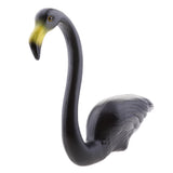 Maxbell Plastic Flamingo Lawn Figurine Garden Grassland Decor Ornament Black #2