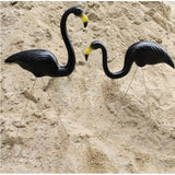 Maxbell Plastic Flamingo Lawn Figurine Garden Grassland Decor Ornament Black #2