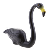 Maxbell Plastic Flamingo Lawn Figurine Garden Grassland Decor Ornament Black #2