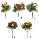 Maxbell Artificial Flowers Cloth Rosa Multiflora Home Wedding Floral Decor White