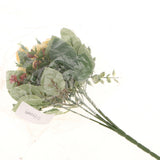 Maxbell Artificial Flowers Cloth Rosa Multiflora Home Wedding Floral Decor White