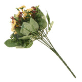Maxbell Artificial Flowers Cloth Rosa Multiflora Home Wedding Floral Decor White