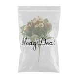 Maxbell Artificial Flowers Cloth Rosa Multiflora Home Wedding Floral Decor White