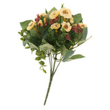 Maxbell Artificial Flowers Cloth Rosa Multiflora Home Wedding Floral Decor White