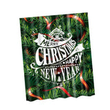 Maxbell Christmas Theme Polyester Shower Curtain with 12 Hooks  Christmas Tree #1