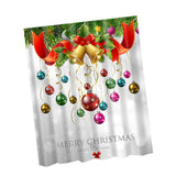 Maxbell Christmas Theme Polyester Shower Curtain with 12 Hooks  Christmas #3
