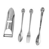 Maxbell 4 Pcs Kitchen Tableware Utensils Spoons Fork Bottle Peeler