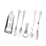 Maxbell Compact Kitchen Tableware Utensils Spoons Fork Bottle Opener Peeler