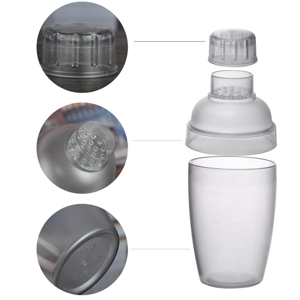 Maxbell Resin Cocktail Shaker Mixer Drink with Measurement Bartender Tool 530ml