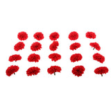 20 piece Chrysanthemum Artificial Silk Flower Head Wedding Decor Red